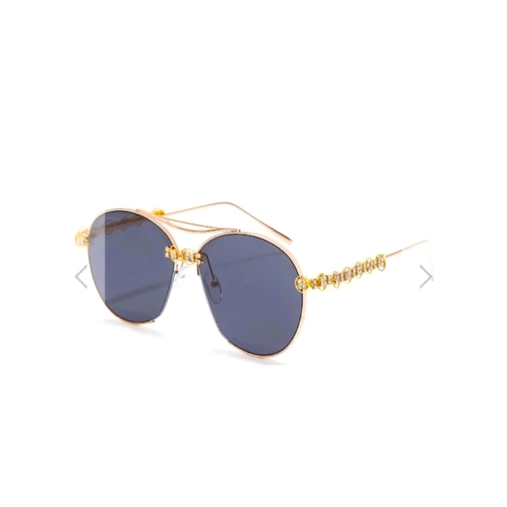Mistclaw Sunglasses in Gold and Navy from Helexy.com